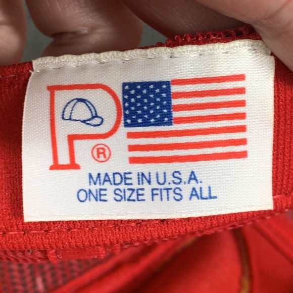 Vintage Guardian Auburn Trucker Hat Mens OSFA Red White Mesh Back Snapback P Cap - Picture 13 of 14